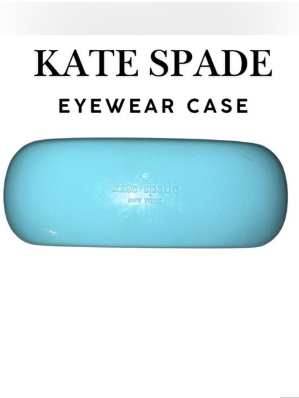 Kate Spade turquoise hard shell eyewear case NWT